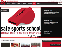 Tablet Screenshot of kvhsathletics.com